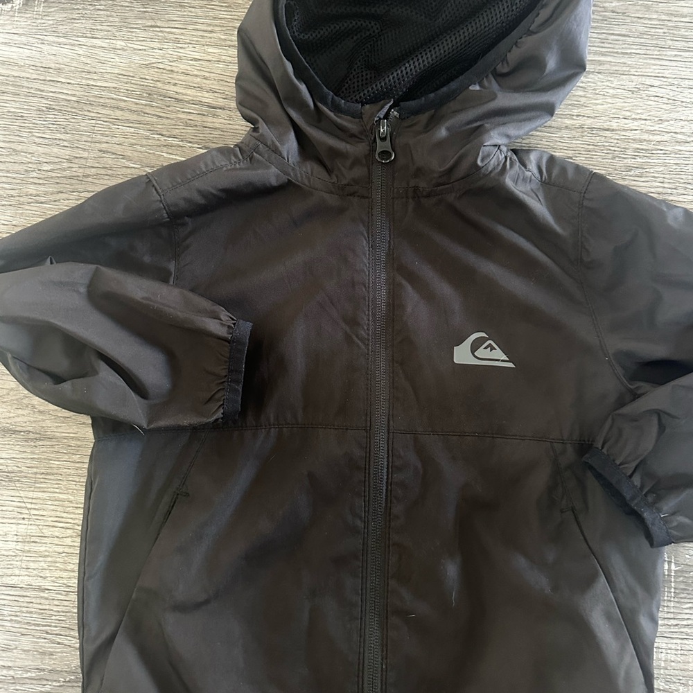 Quiksilver Kids Charcoal Hooded Raincoat